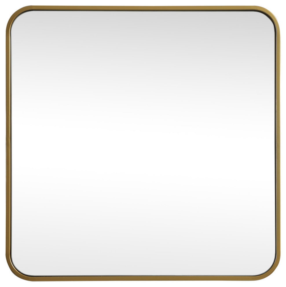 Elegant Lighting MR802424 Evermore 24" W x 24" H Transitional - Brass