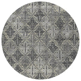 Ahgly Company Indoor Round Mid-Century Modern Area Rugs, 5' Round