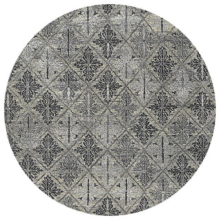Ahgly Company Indoor Round Mid-Century Modern Area Rugs, 5' Round