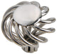 Utopia Alley Aire Round Swirl Cabinet Knob, Brushed Nickel, 1.4", 5 Pack