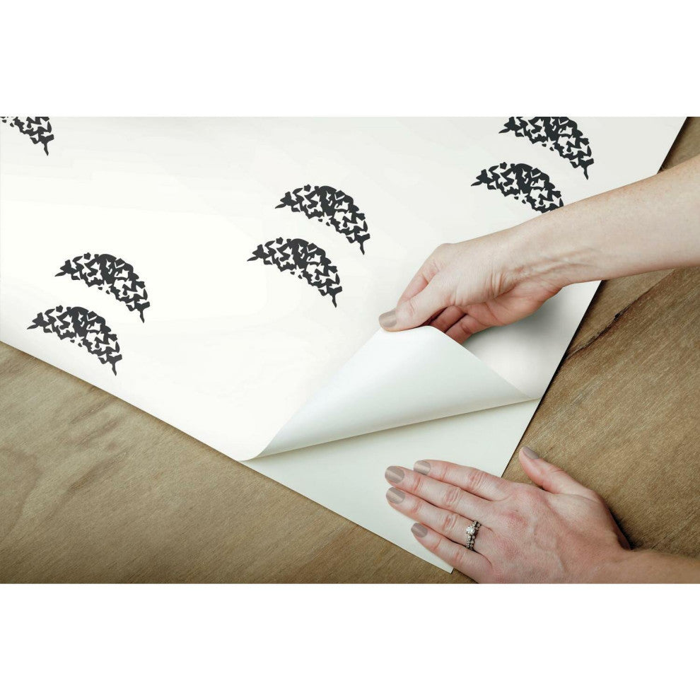 Rose Lindo Half-Moon Peel and Stick Wallpaper