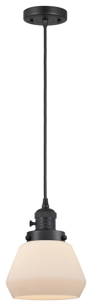Innovations 201CSW-BK-G171-LED 1 Light Mini Pendant, Switch, Matte Black