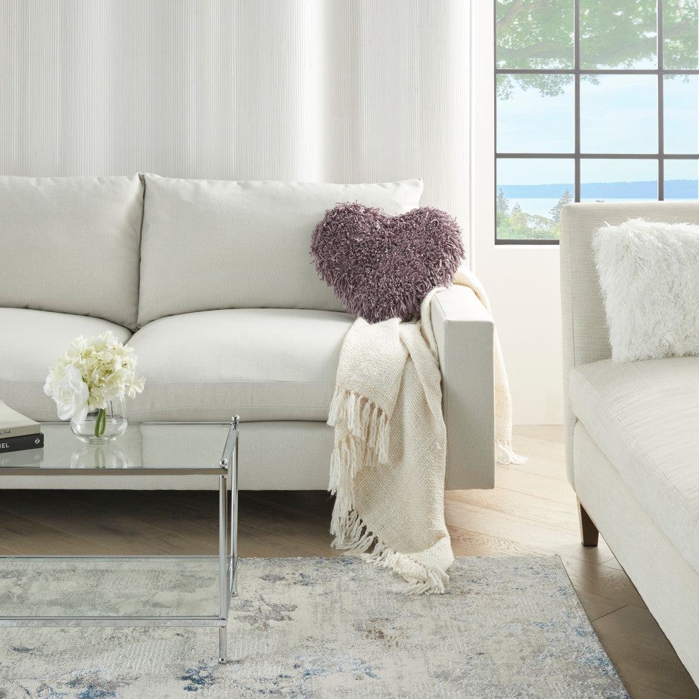 Mina Victory TL001 Throw Pillow, Lavender, 18" x 18"