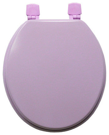 Trimmer Wood Toilet Seat, Violet