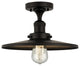 Innovations Lighting 517-1CH-BK-MFR-BK-12 1 Light 12" Semi-Flush Mount