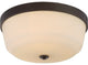 Laguna 3-Light Flush Fixture, Forest Bronze
