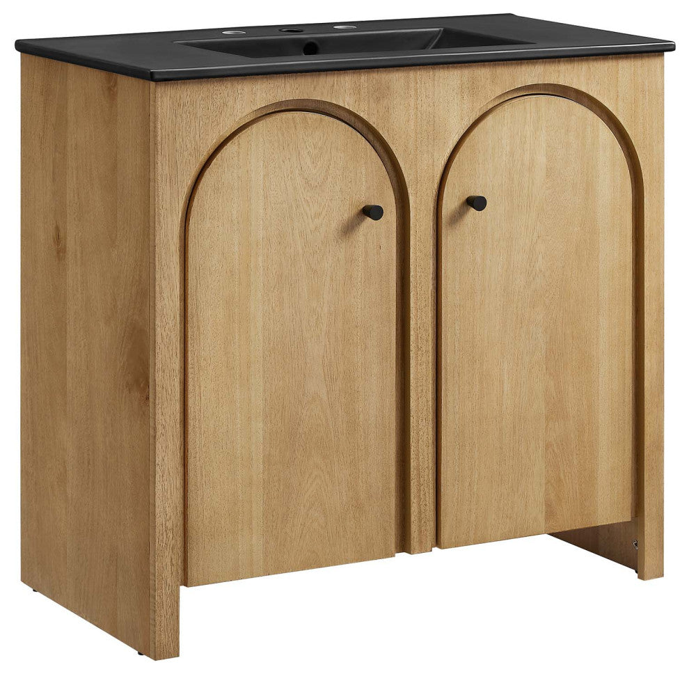 Appia 36" Bathroom Vanity - Oak Black