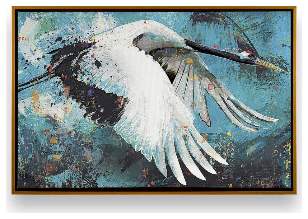 "Blue Skies Rendezvous" - An Abstract Aerial Ballet for Modern Interiors