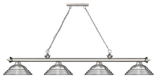 Zlite 2306-4BN-SBN 4-Light Billiard, Brushed Nickel