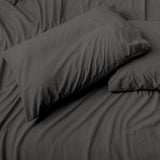 Cypress Linen 6-Piece Luxury Count Soft Sheet Set, Deep Pockets, Gray, Queen