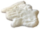 Super Soft Faux Sheepskin Silky Shag Rug, White, 2'x3'