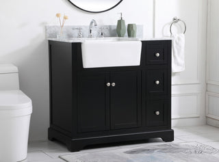 Home Living 22" Farmhouse Black-Light Bathroom Vanity