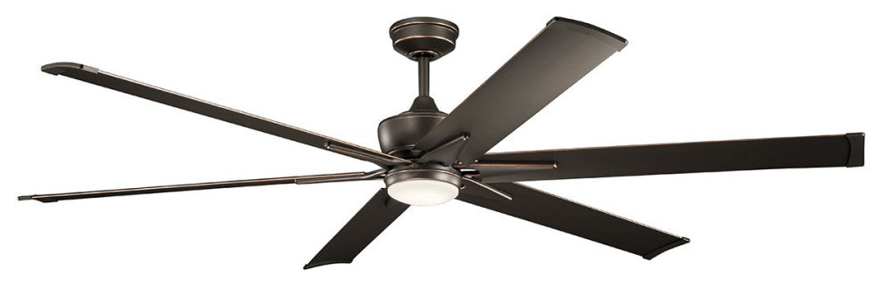 Kichler Szeplo Patio 80 inch Outdoor LED Ceiling Fan in Olde Bronze