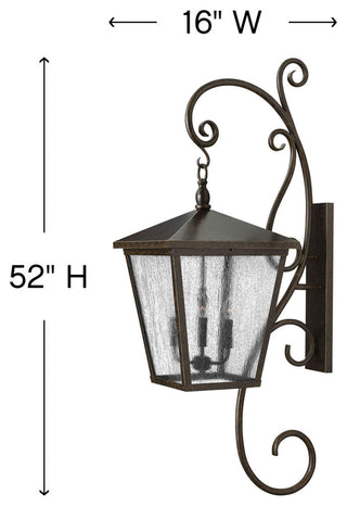 Outdoor Trellis 4-Light, Regency Bronze