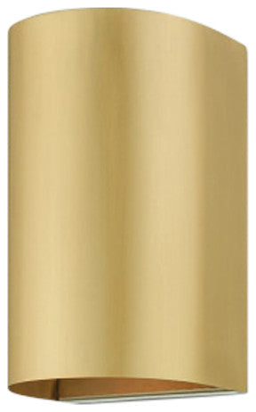 Bond 1 Light Satin Gold Outdoor/Indoor ADA Small Sconce