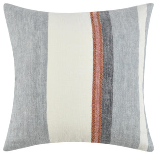 Caylor 22" Belgian Linen Blend Multicolor Throw Pillow by Kosas Home
