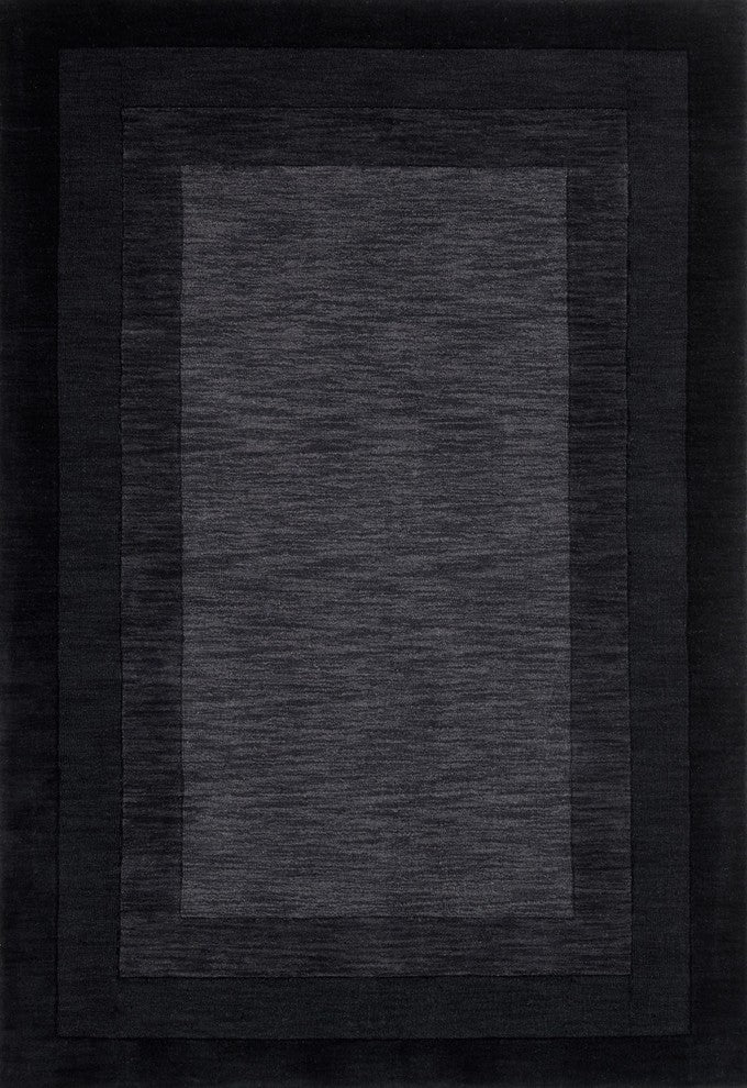 Hand Loomed 100% Wool Pile Hamilton Area Rug by Loloi, Grey / Charcoal, 3'-6" X