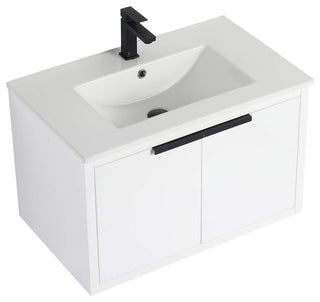 Fine Fixtures Kingsford Vanity Sink Included, White, 30", Doors