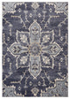 9' x 12' Purple and Ivory Medallion Power Loom Area Rug