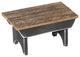 Farmhouse Tiny Lath Bench, Black, Plain