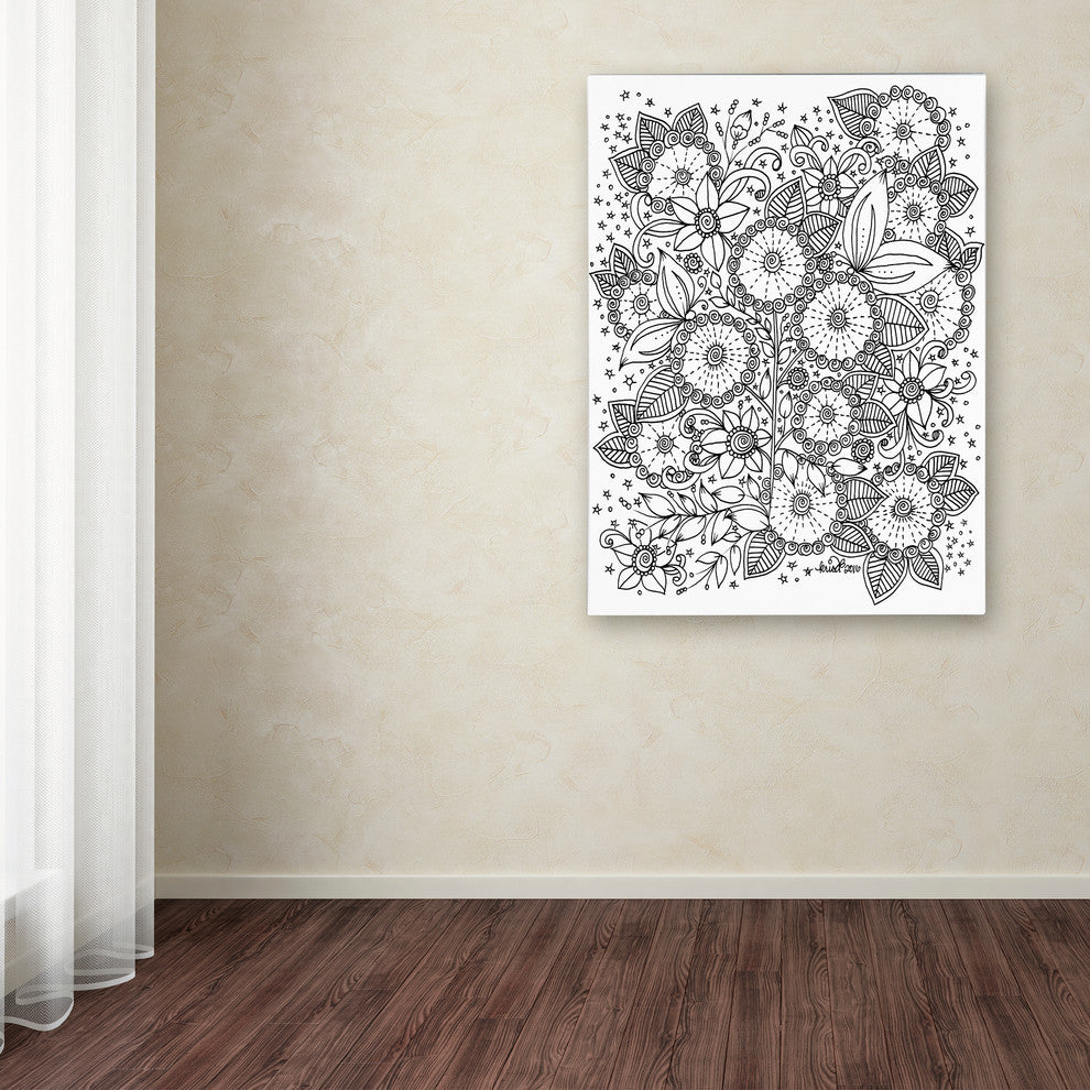 KCDoodleArt 'Zendoodles 14' Canvas Art, 24"x32"