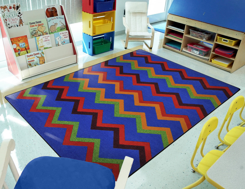 Kid Essentials Rug, Sonic, Primary, 5'4"x7'8"
