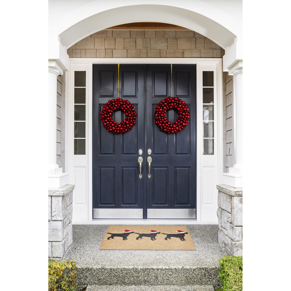 Frontporch 3 Dogs Christmas Indoor/Outdoor Rug Neutral 2''x3''
