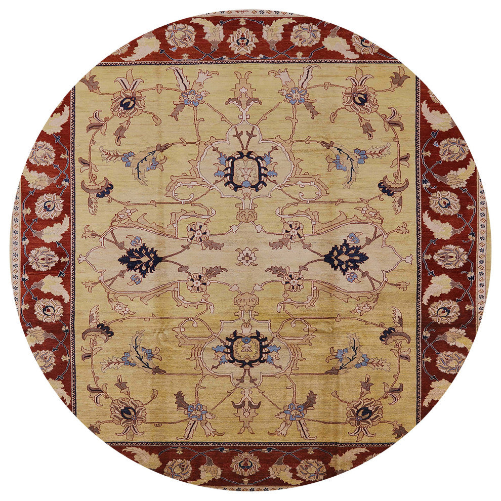 Ahgly Company Indoor Round Mid-Century Modern Area Rugs, 4' Round