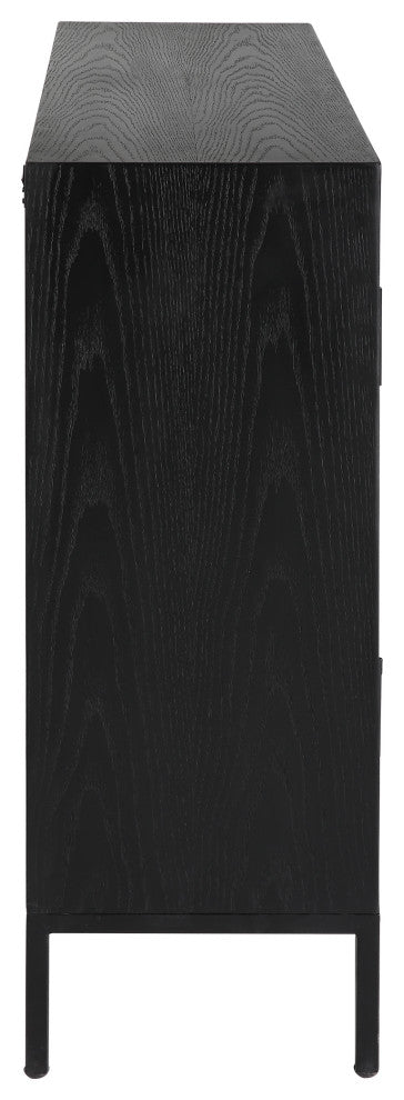 Uttermost Front Range Dark Oak 2 Door Cabinet