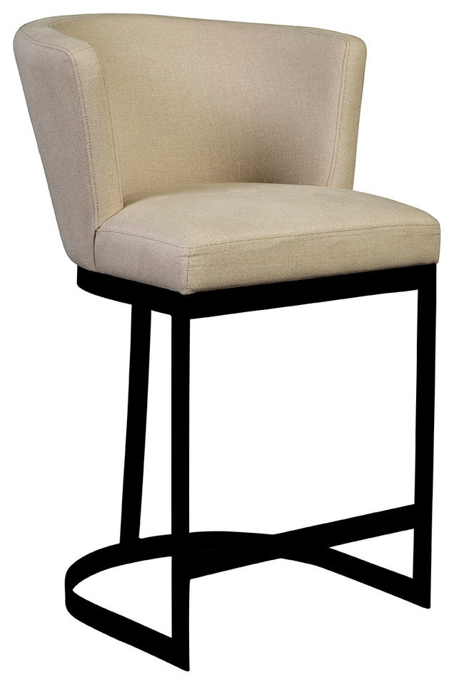 Rhenium Linen Counter Stool