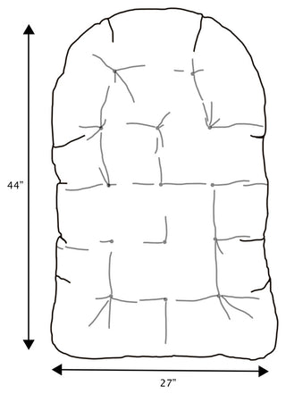 Sunbrella Egg Chair Cushion, Canvas Natural