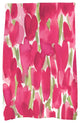 Tulip Blossom Floral Kitchen Towel, Pink, 18"x30"