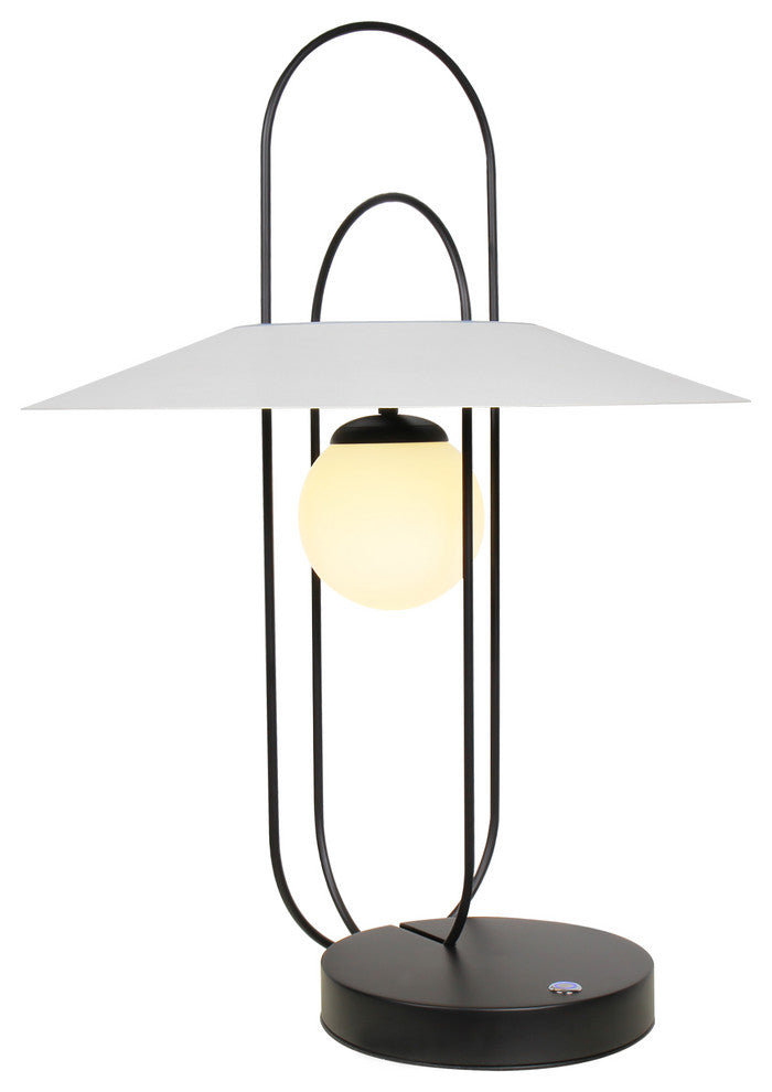 Lyra 24" ETL Certified Integrated LED Table Lamp, Black