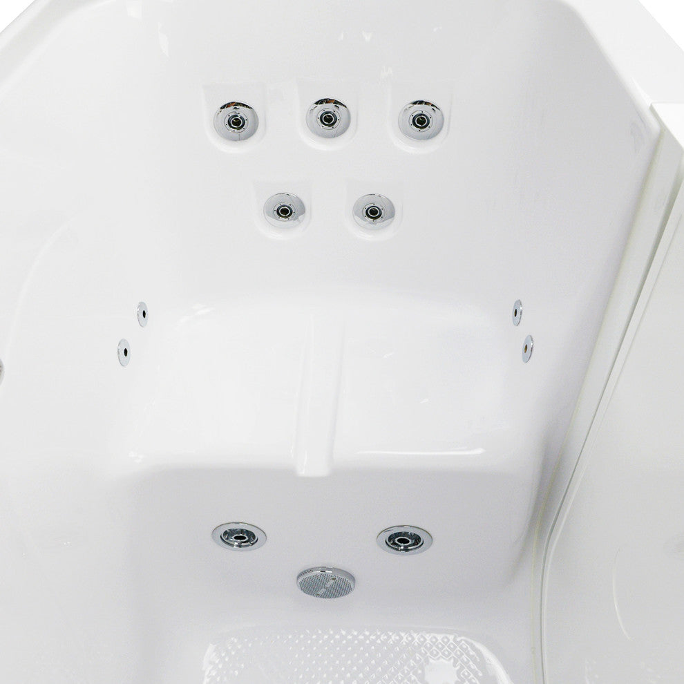 Ella Monaco 32"x52" Acrylic Walk-In-Bathtub, Outward Swing Door
