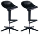 EZ Mod Starfish Bar Stools, Set of 2, Black