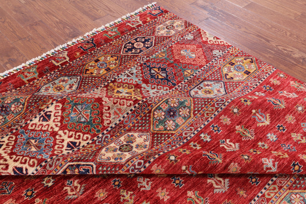 8' 3" X 9' 8" Tribal Gabbeh Wool Rug Q4880