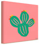Cactus Wrapped Canvas Botanical Wall Art