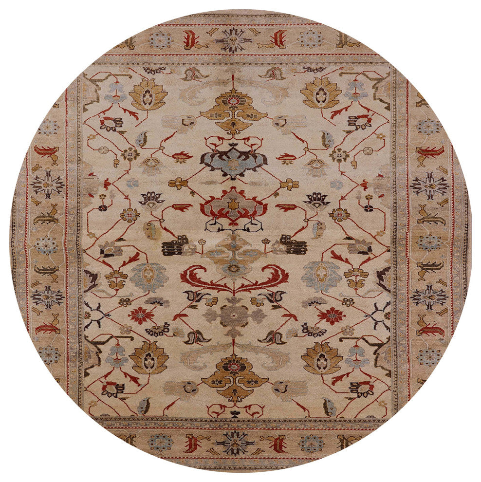 Ahgly Company Indoor Round Mid-Century Modern Area Rugs, 8' Round