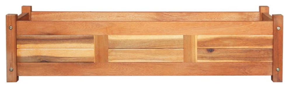 Vidaxl Garden Raised Beds 2-Piece Acacia Wood 39.4"x11.8"x9.8"