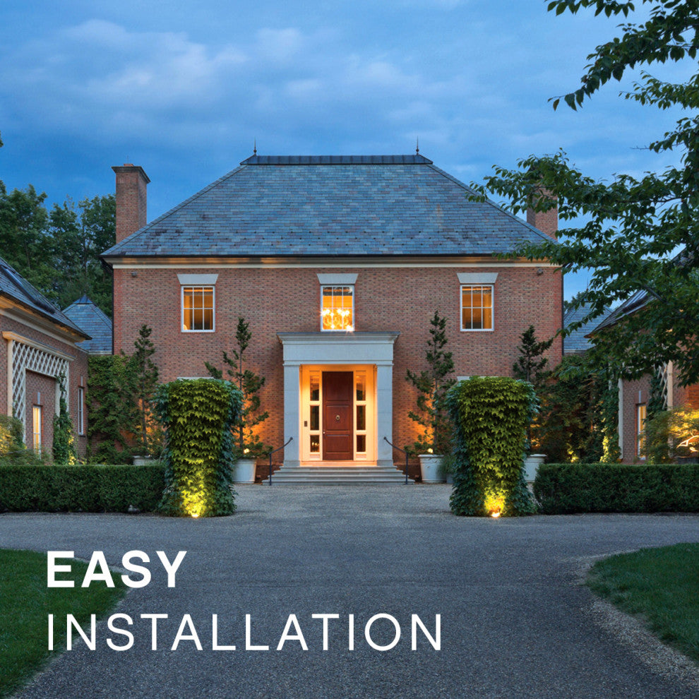 Hinkley Taper Landscape Light, Satin White, Wide Horizontal Step Light