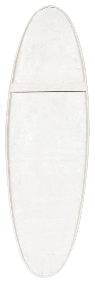 Cycladic Oval Wall Decor, Resin, Off White