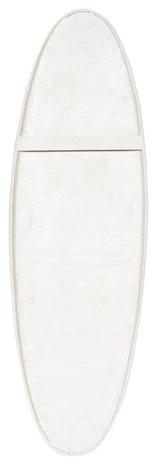 Cycladic Oval Wall Decor, Resin, Off White