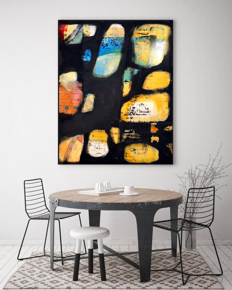 Modern abstract painting, Minimal Monochrome art, Abstract