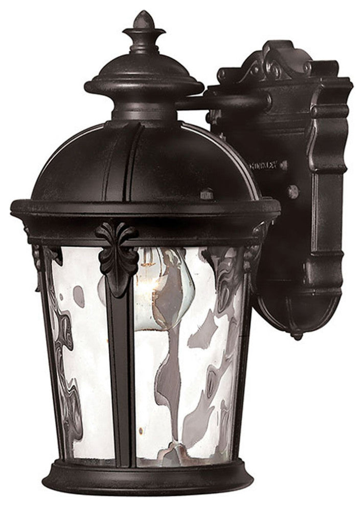Hinkley Windsor Small Wall Mount Lantern, Black
