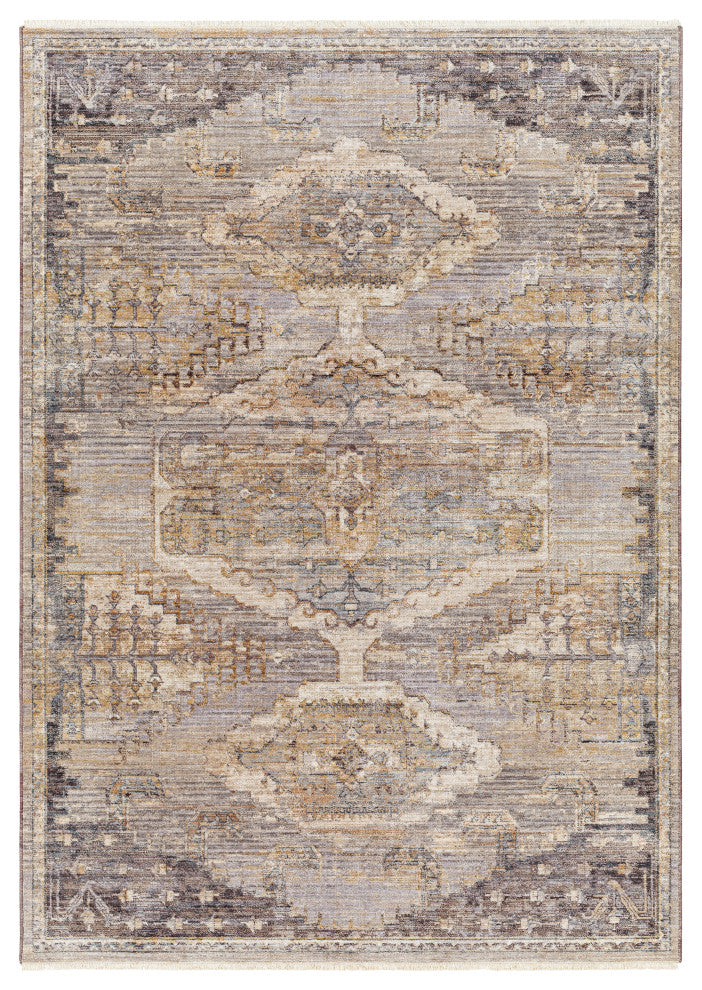 Surya Aida AAD-2303 Machine Woven Area Rug, Beige, 7'10" x 9'8"