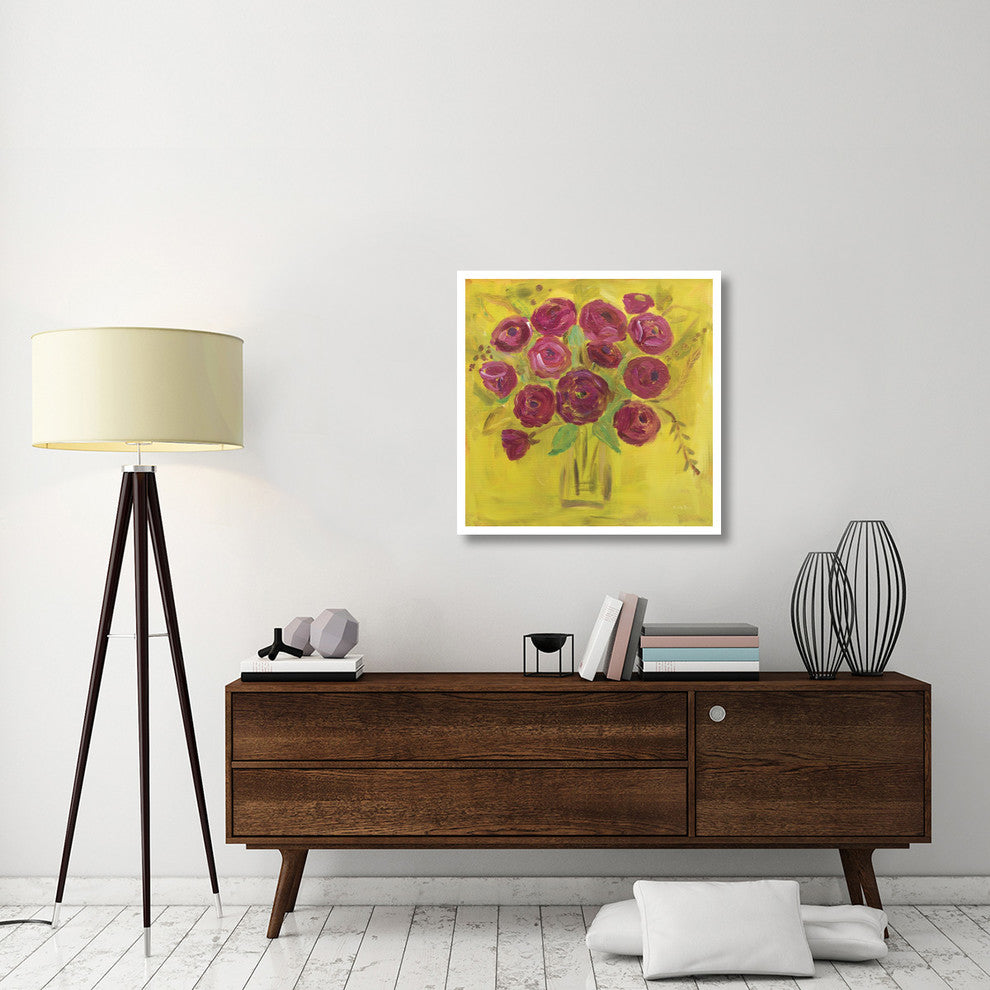 "Burst of Poppies" Digital Paper Print by Farida Zaman, 32"x32"