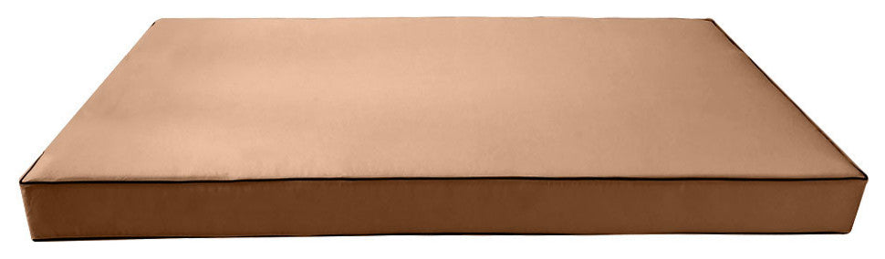 S6 Twin-XL Contrast Trim Mattress Bolster Pillow Outdoor Slip Cover ONLY AD104