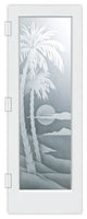 Interior Prehung Door or Interior Slab Door - Palm Sunset - Primed - 30" x...