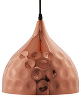 Dimple 11" Bell-Shaped Rose Gold Pendant Light