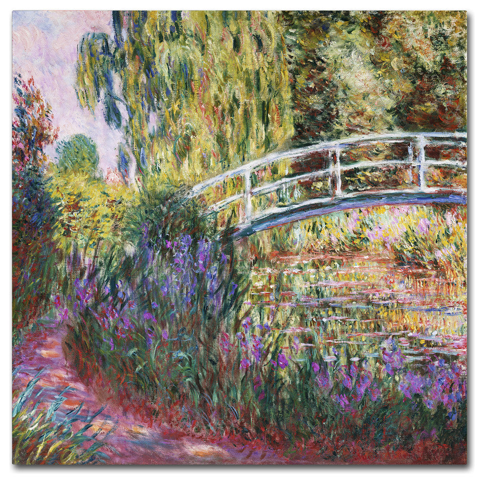 'The Japanese Bridge IV' Canvas Art by Claude Monet